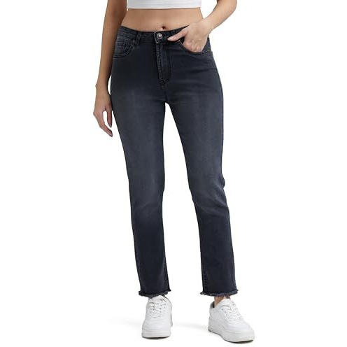 INKD Slim Women's Jeans (INKSS24WJN-405_Graphite