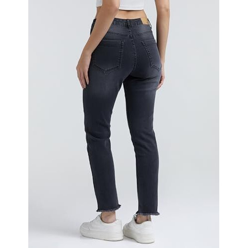 INKD Slim Women's Jeans (INKSS24WJN-405_Graphite