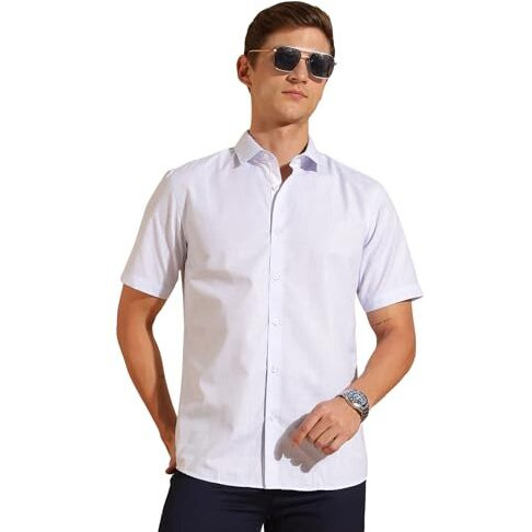 FYLTR Shirts for Men || Half Slevee Shirt || Men Shirt (in, Alpha, M, Breezy Blue)