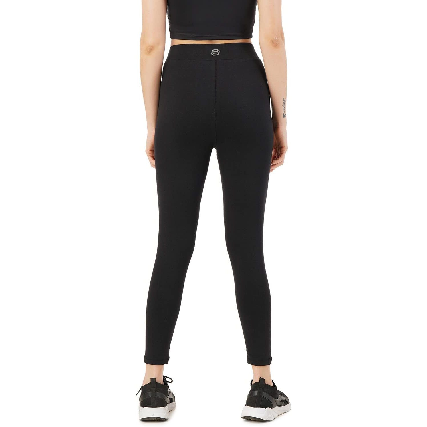 PUMPD Womens Regular Leggings (PUMSS23WLG-010_Black Hole_L)