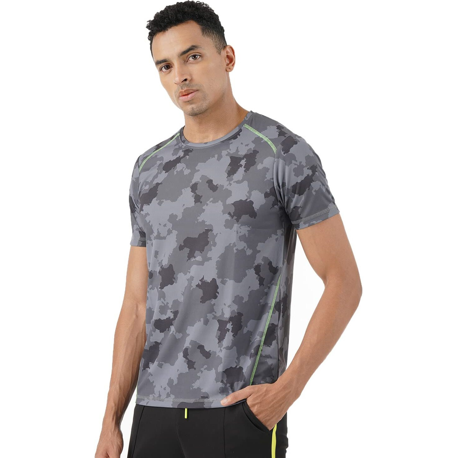 PUMPD Mens Regular Fit T-Shirt (PUMSS23MTS-033_Whacky Black M)