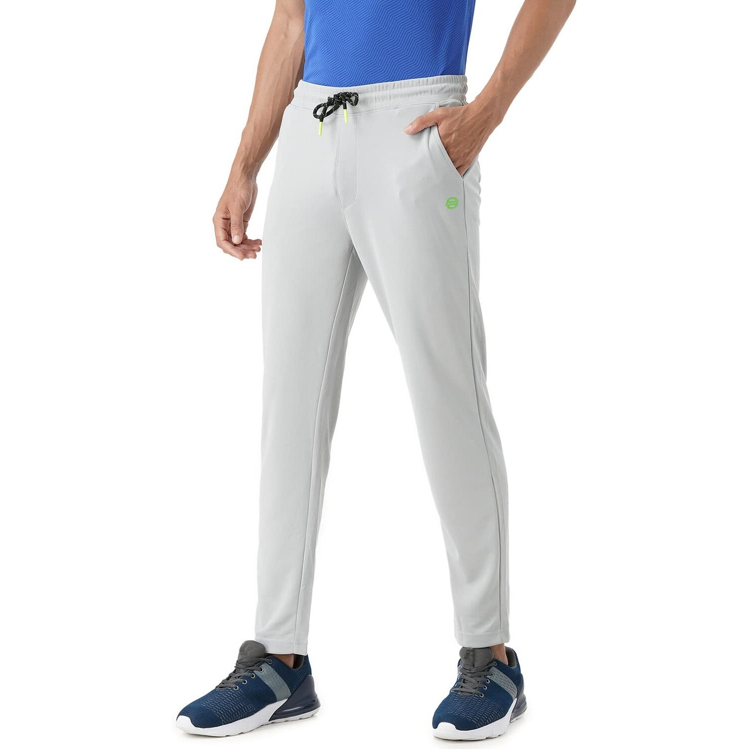 PUMPD Mens Regular Track Pants (PUMSS23MTR-022_Silver Grey_L)