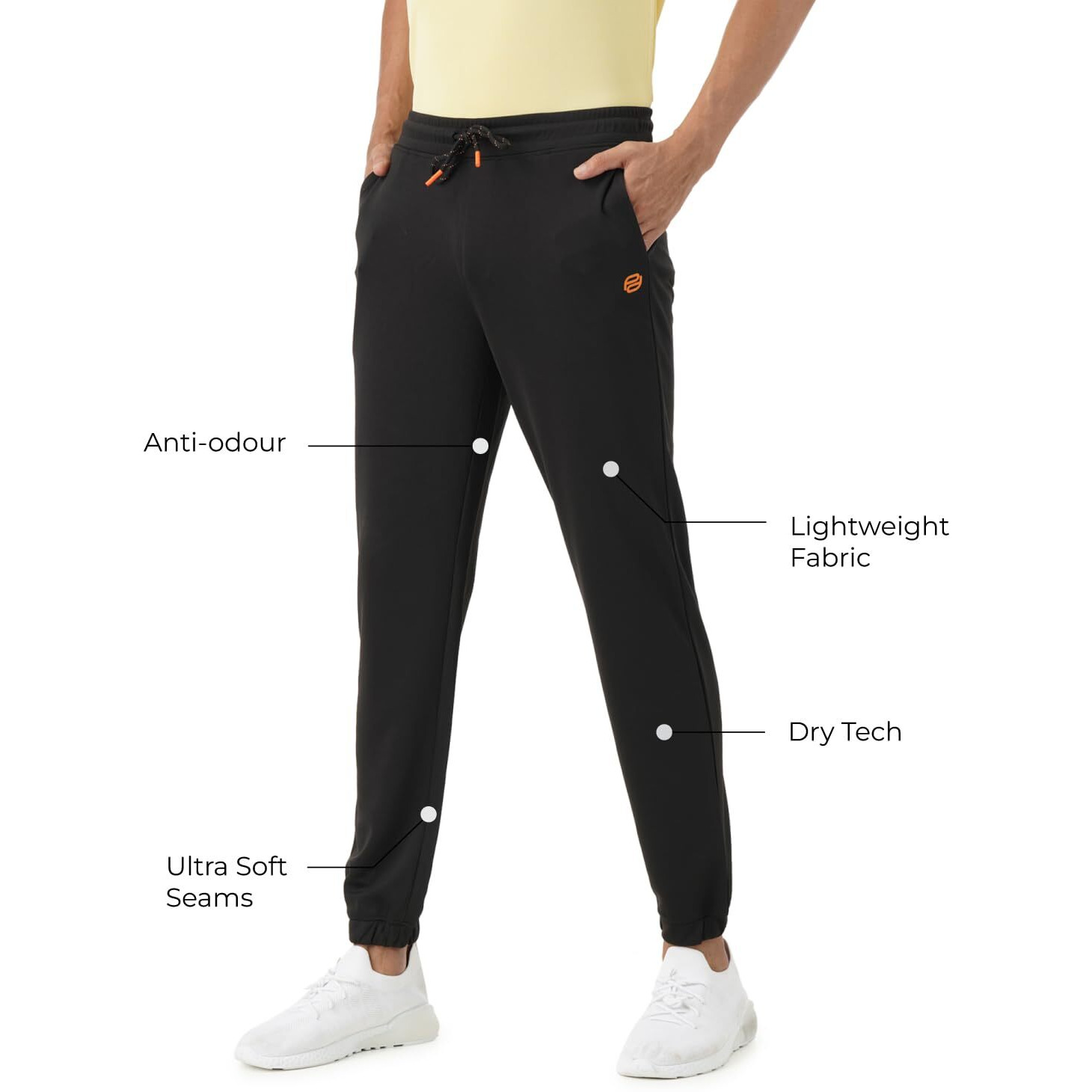 PUMPD Mens Regular Track Pants (PUMSS23MJG-024_Whacky Black_M)