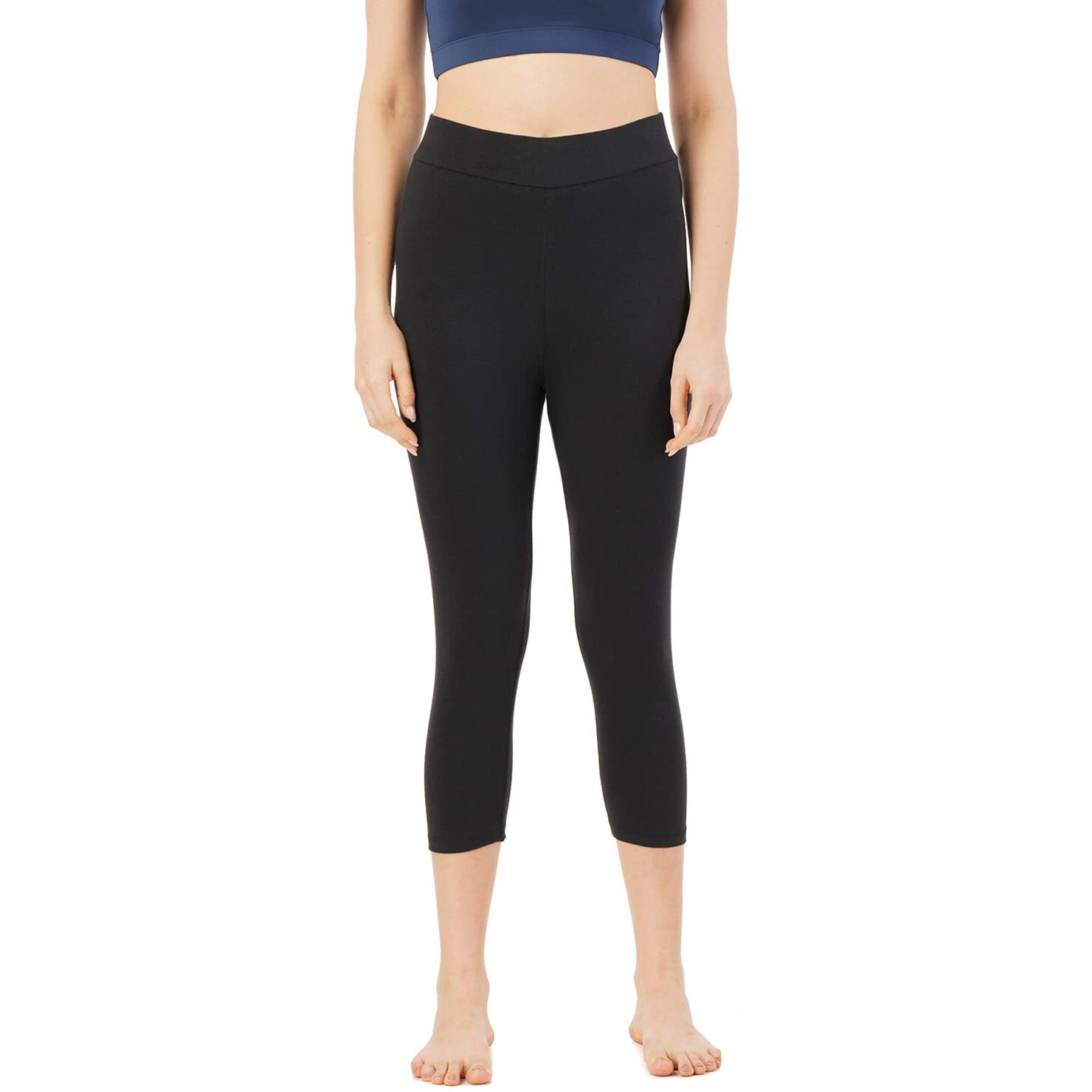 PUMPD Womens Regular Leggings (PUMSS23WCP-009_Black Hole_L)