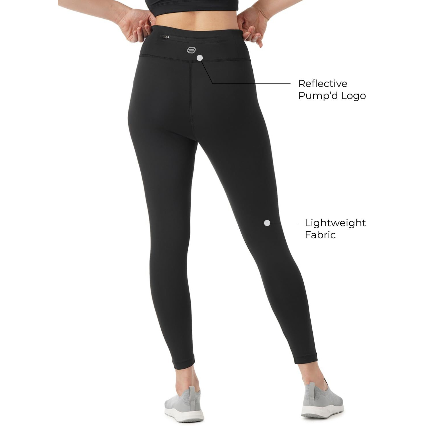 PUMPD Womens Regular Leggings (PUMSS23WLG-011_Black Hole_XXL)