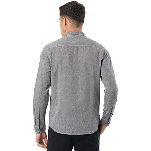 FYLTR Mens Solid Regular Fit Shirt (FYLSS23MS-015_Feelin Grey XL)