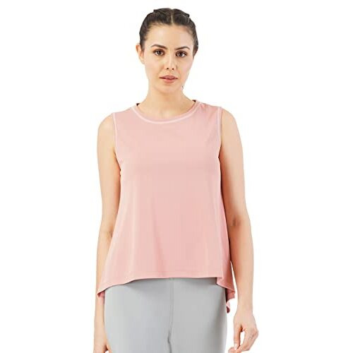 PUMPD Womens Solid Athletic Fit T-Shirt (PUMSS23WTK-004_Hearty Pink S)