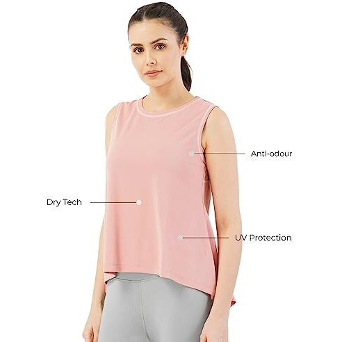 PUMPD Womens Solid Athletic Fit T-Shirt (PUMSS23WTK-004_Hearty Pink S)