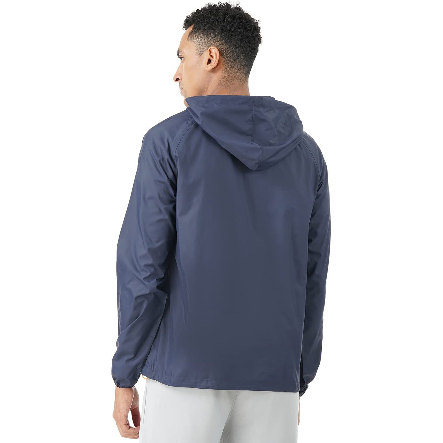 PUMPD Mens All-purpose Windcheater with Front Zip Closure & Hoodie -With Self Packing Kit