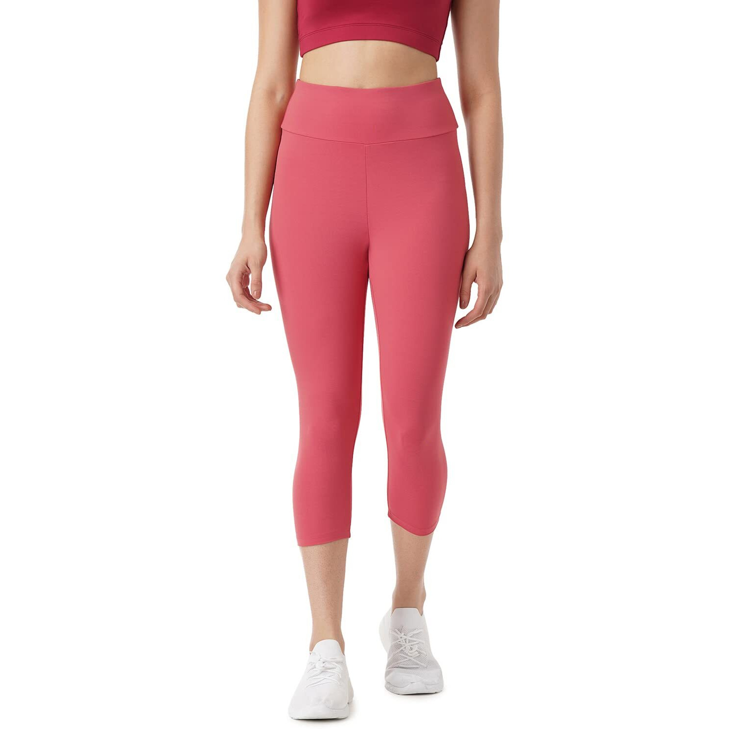 PUMPD Womens Regular Leggings (PUMSS23WCP-010_Burgundy Baddies_L)