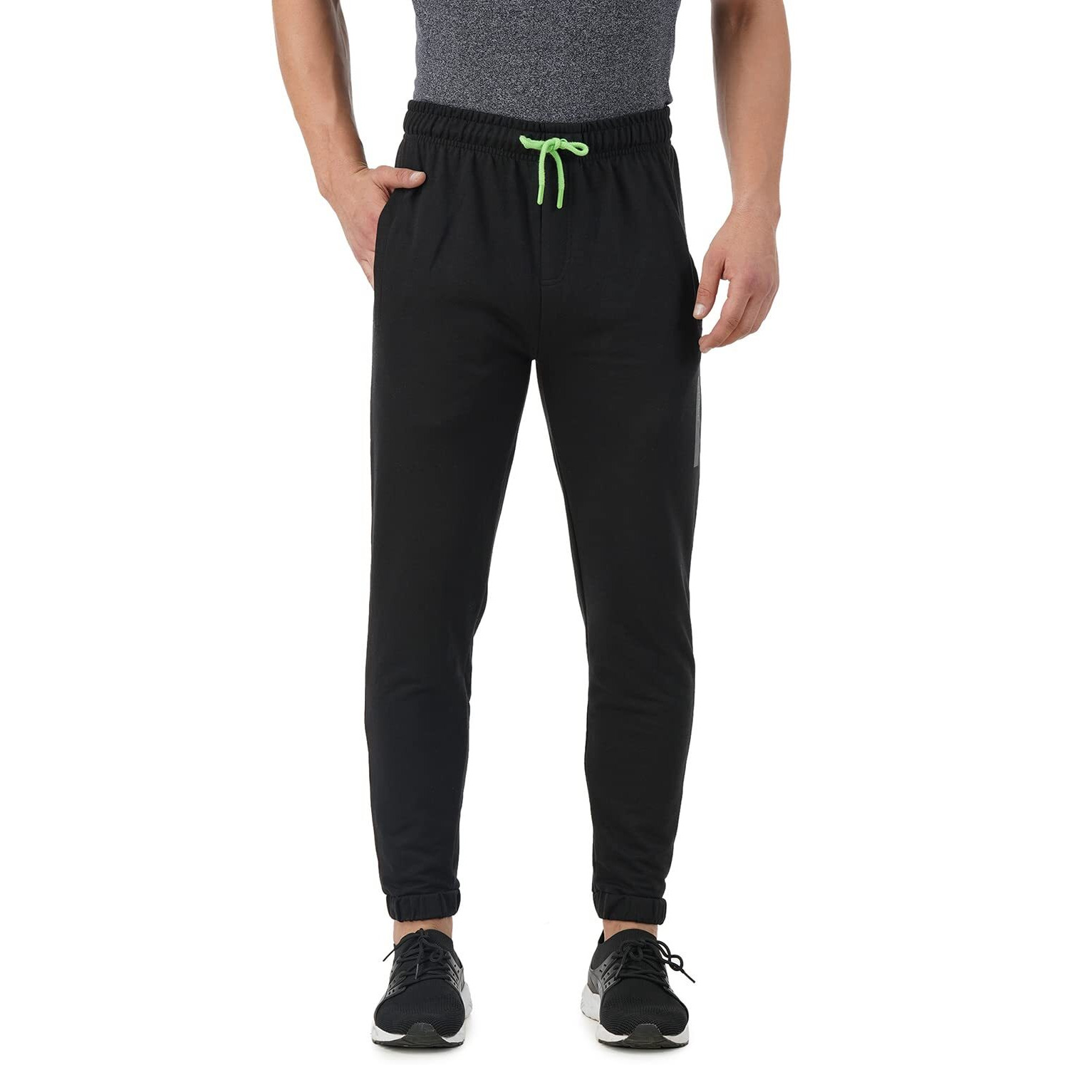 PUMPD Mens Regular Track Pants (PUMSS23MJG-025_Whacky Black_L)
