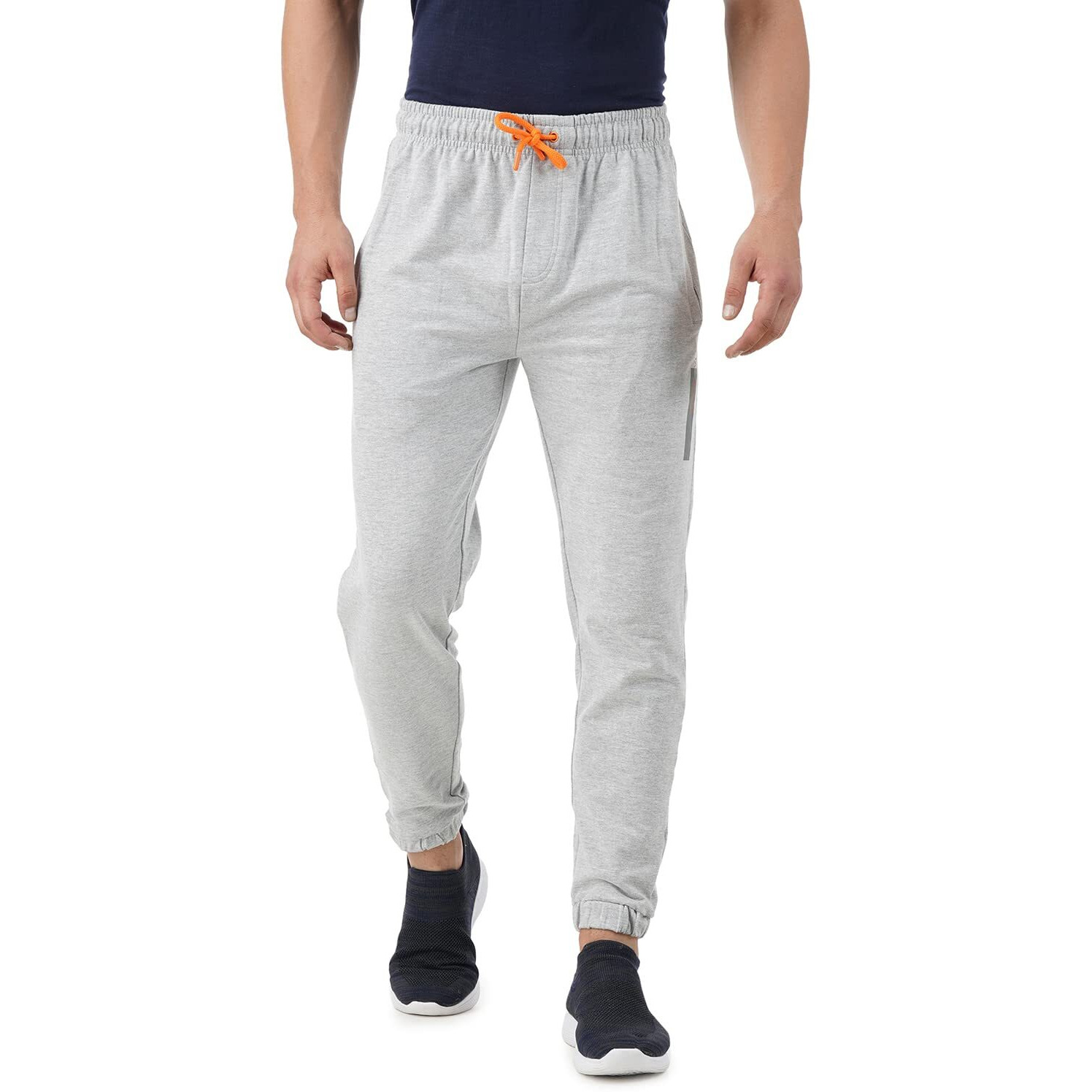 PUMPD Mens Regular Track Pants (PUMSS23MJG-025_Silver Grey_M)