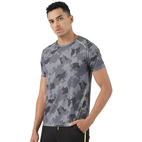PUMPD Mens Regular Fit T-Shirt (PUMSS23MTS-033_Whacky Black XXL)