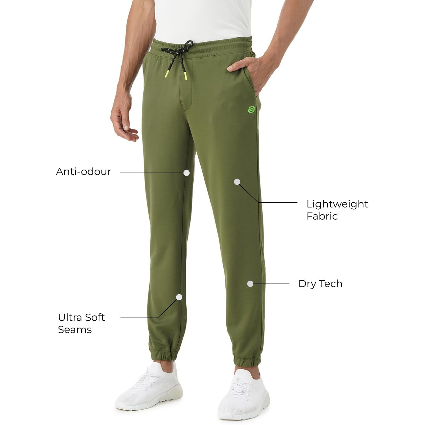 PUMPD Mens Regular Track Pants (PUMSS23MJG-024_Olive-r Twist_XL)