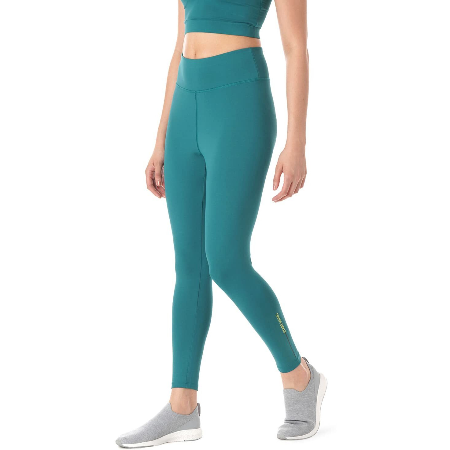 PUMPD Womens Regular Leggings (PUMSS23WLG-014_Green Queen_XL)
