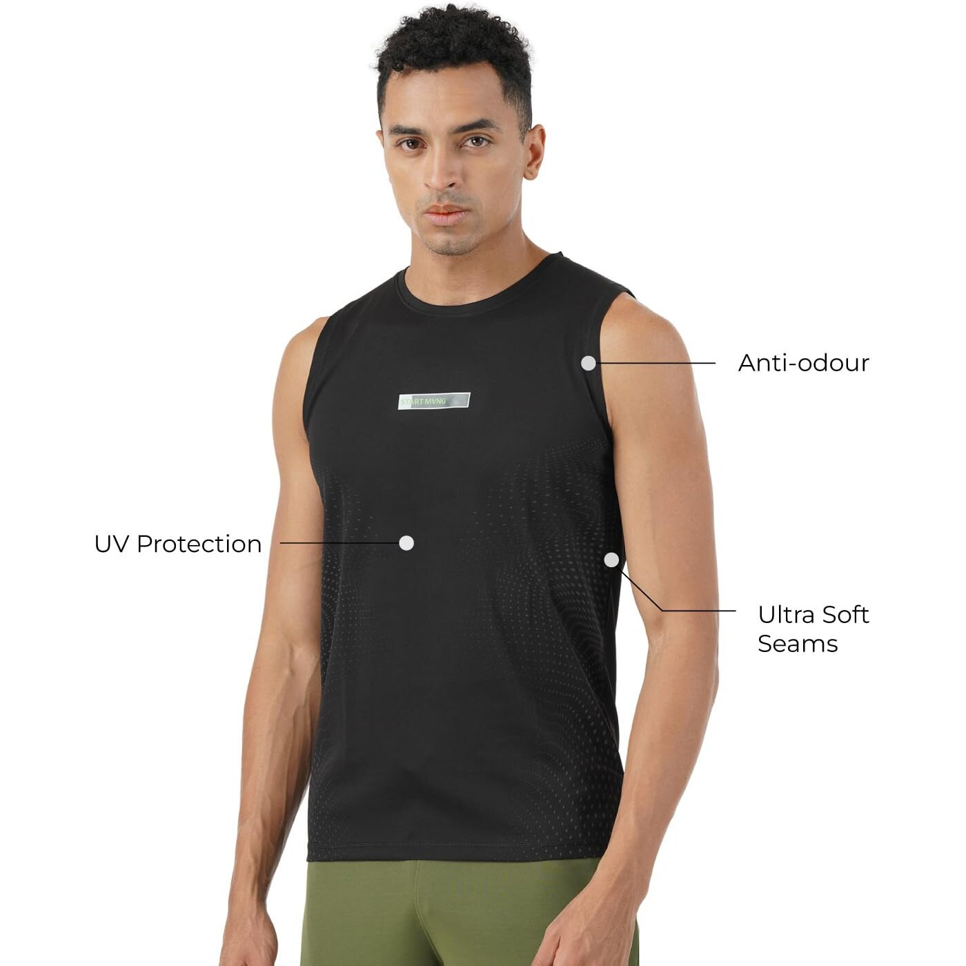 PUMPD Mens Regular Fit T-Shirt (PUMSS23MTK-029_Whacky Black XL)
