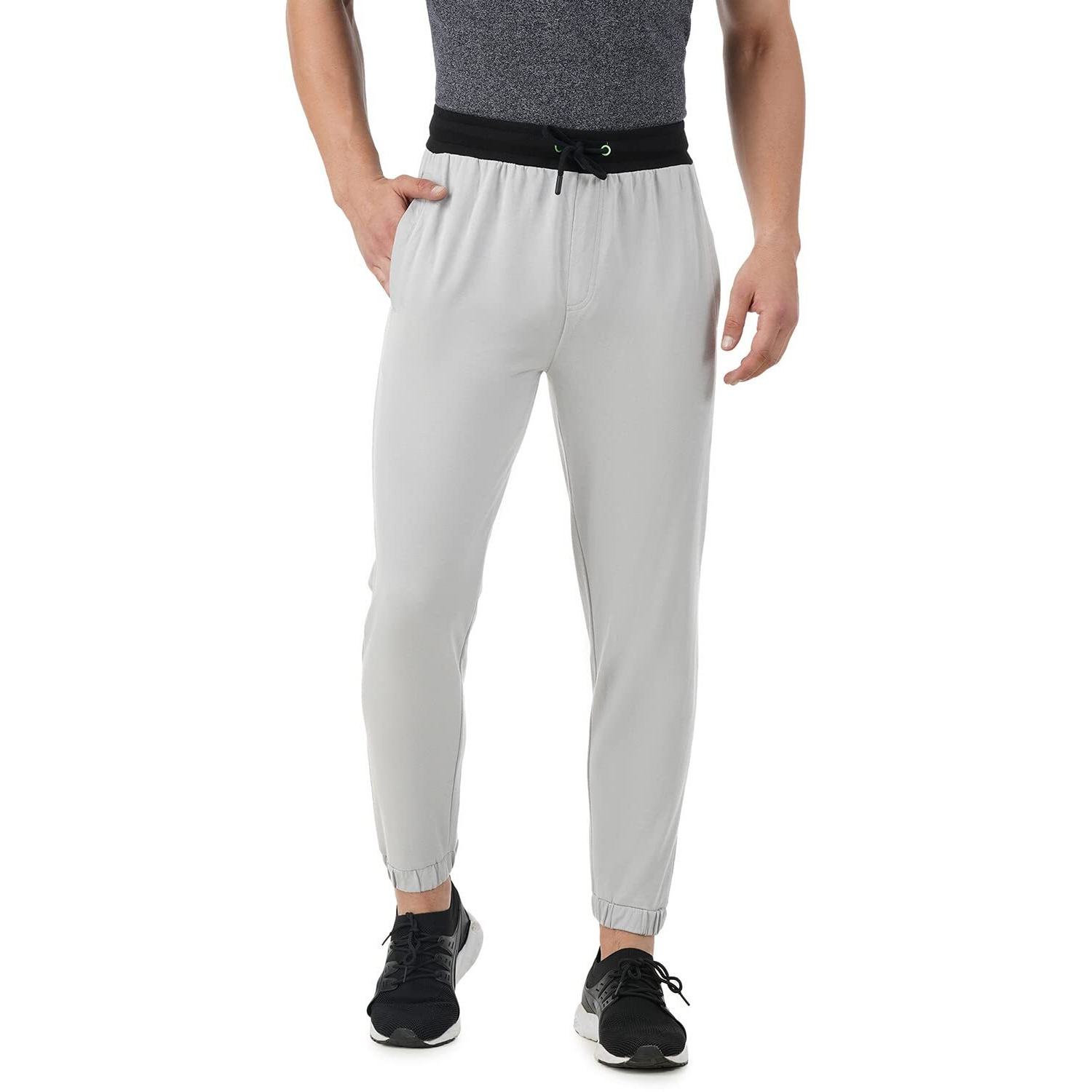 PUMPD Mens Regular Track Pants (PUMSS23MJG-023_Silver Grey_L)