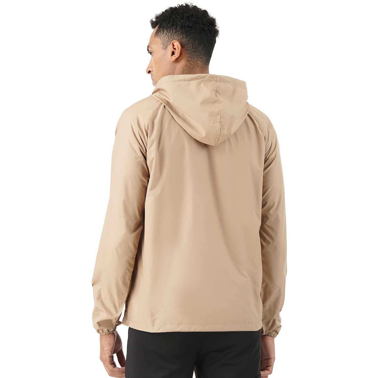 PUMPD Mens All-purpose Windcheater with Front Zip Closure & Hoodie -With Self Packing Kit