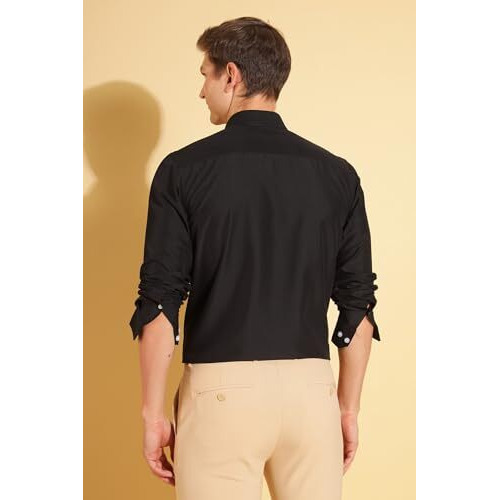 Formal Shirts for Men || Shirt for Men || Men Shirt (in, Alpha, L, CEOs Ebony)