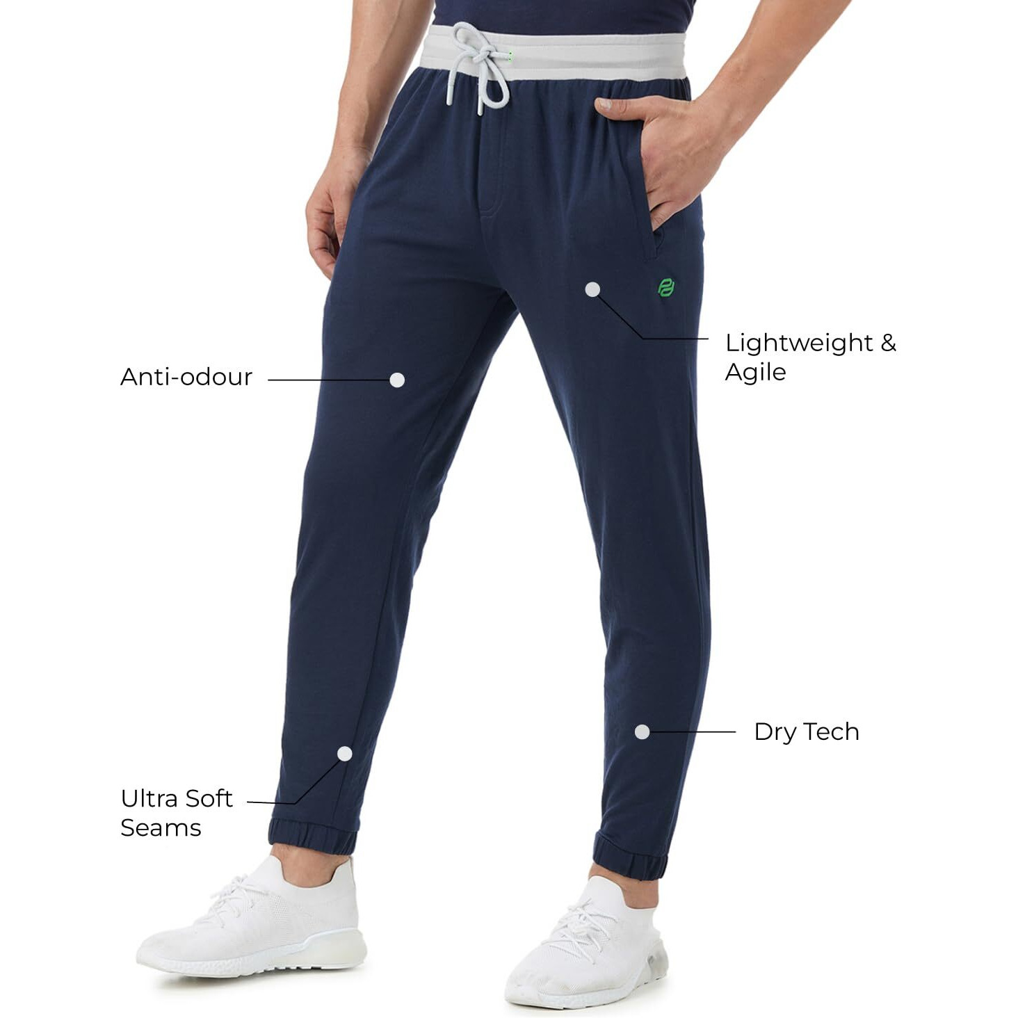 PUMPD Mens Regular Track Pants (PUMSS23MJG-023_Wavy Navy_M)
