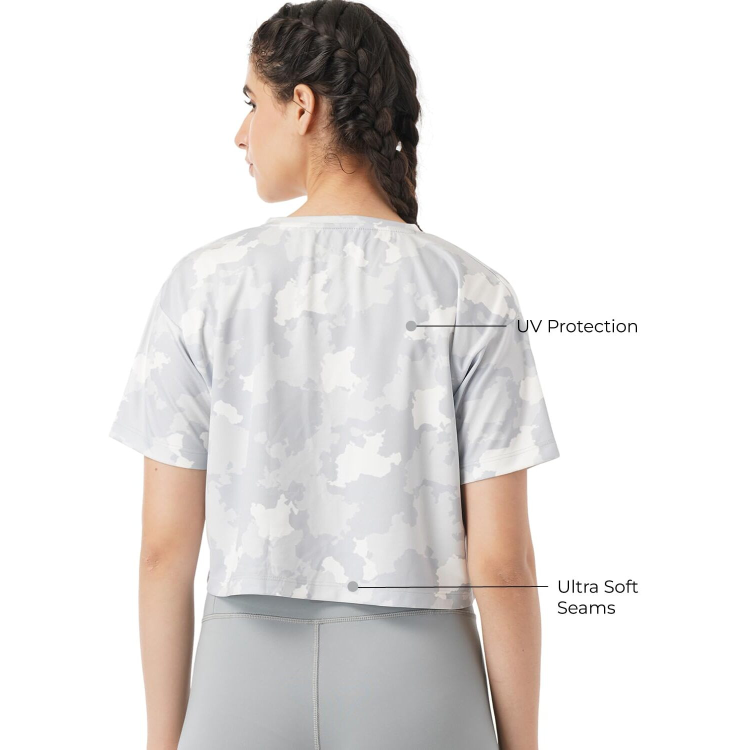 PUMPD Womens Solid Athletic Fit T-Shirt (PUMSS23WTP-009_Heavenly White XL)