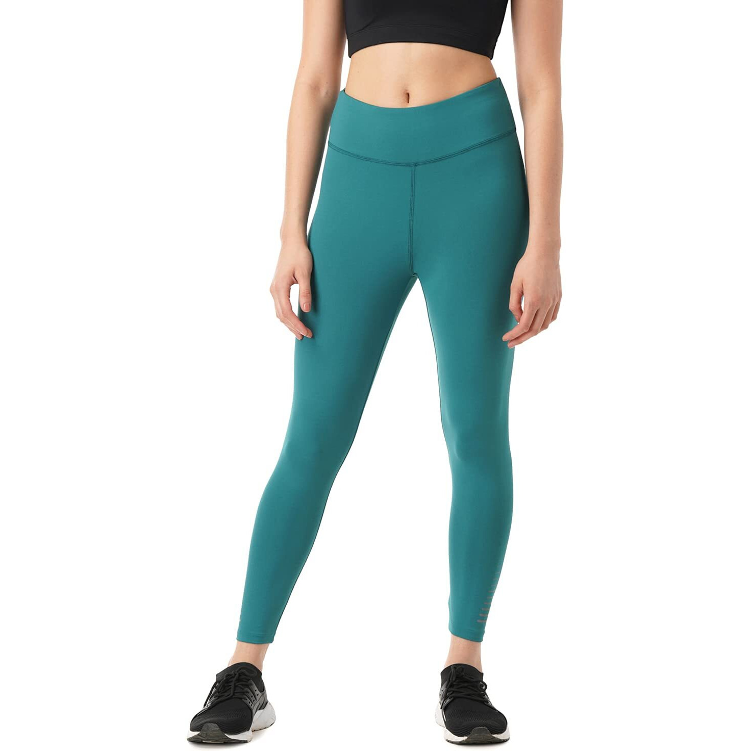 PUMPD Womens Regular Leggings (PUMSS23WLG-013_Green Queen_M)