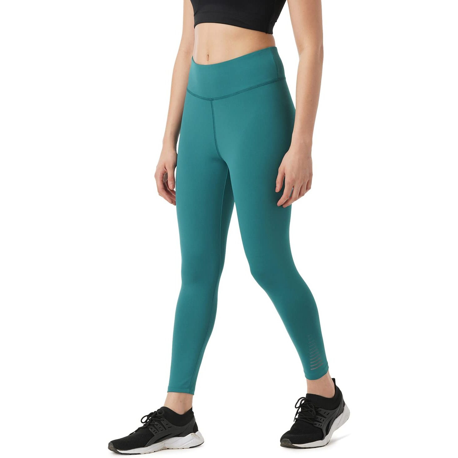 PUMPD Womens Regular Leggings (PUMSS23WLG-013_Green Queen_M)