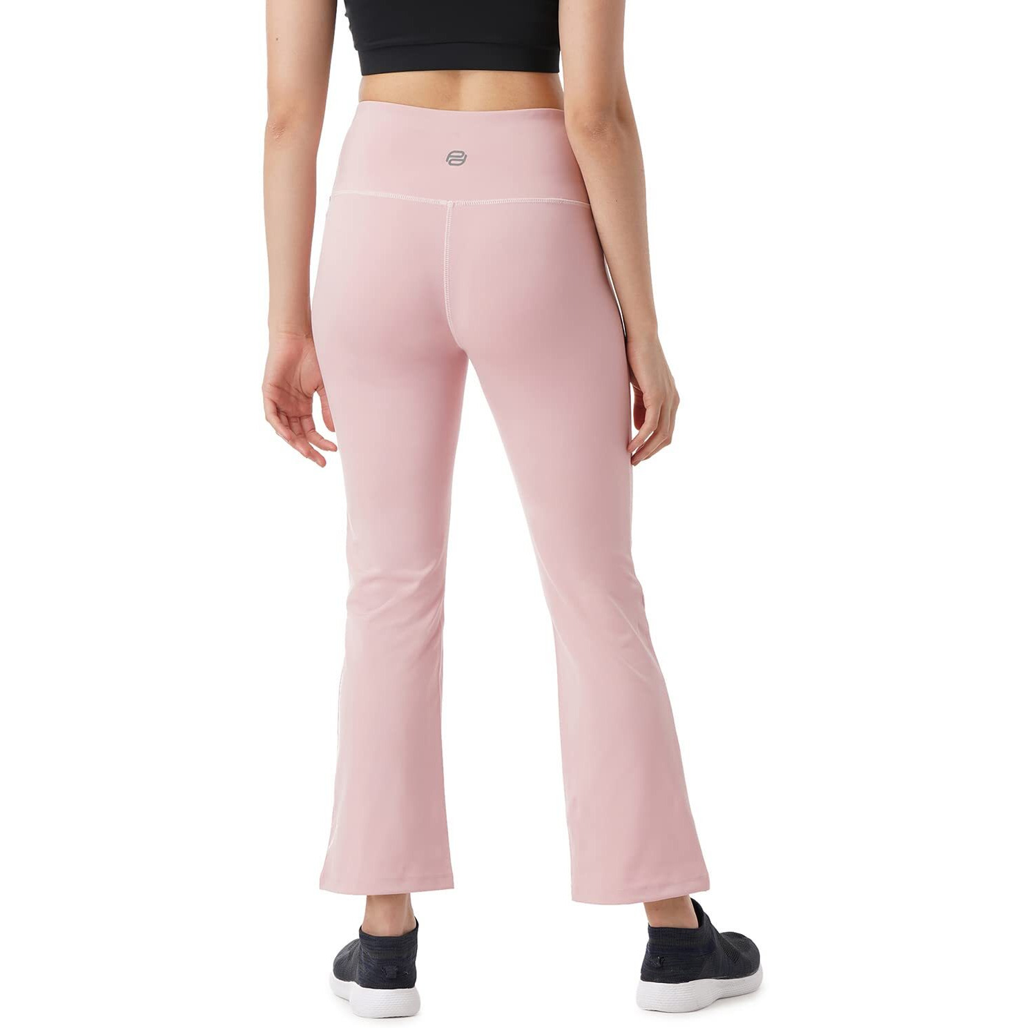 PUMPD Womens Stretchable All-Purpose Flare Pants -Lightweight, Anti-Odor, Squat Proof, Dry Tech, Ultra Soft Seams