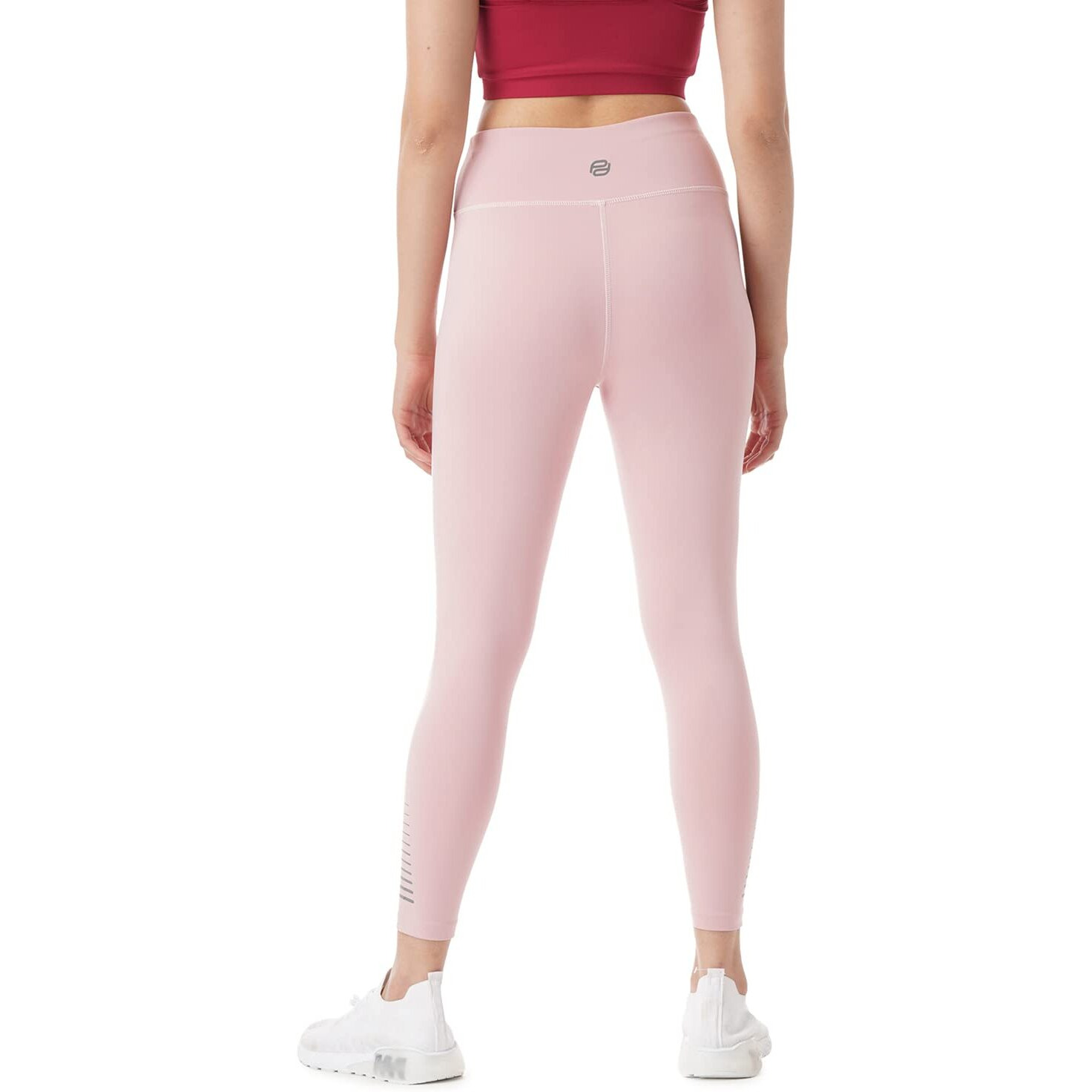 PUMPD Womens Regular Leggings (PUMSS23WLG-013_Pink Strokes_M)