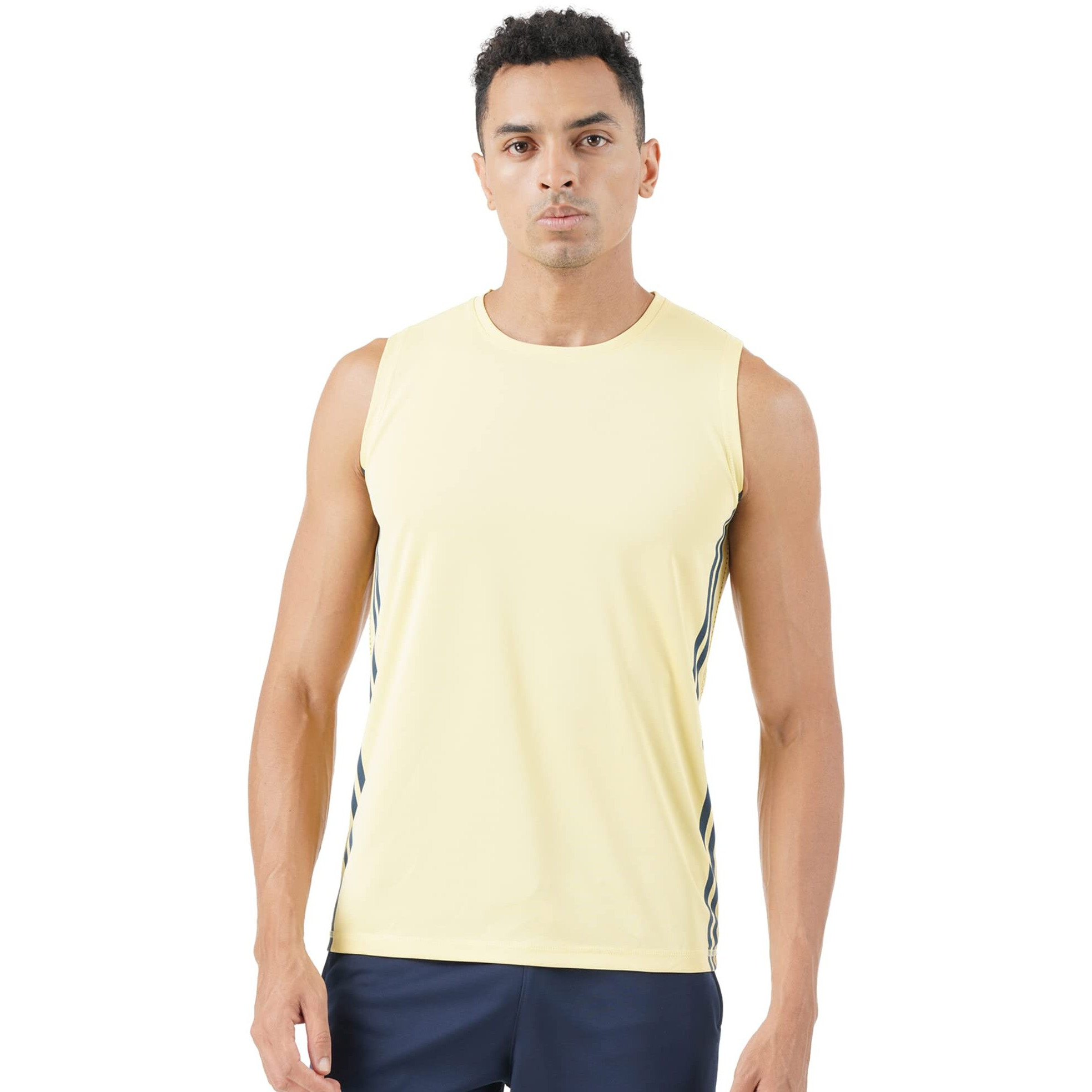 PUMPD Mens Regular Fit T-Shirt (PUMSS23MTK-028_Yellow Fellow L)