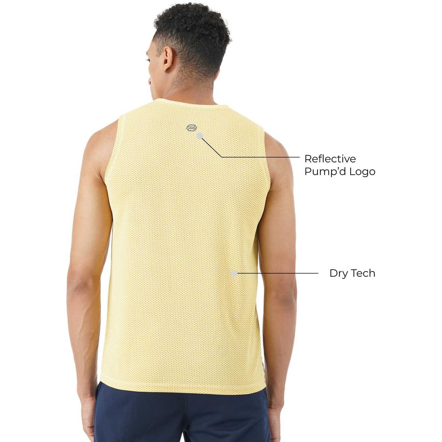 PUMPD Mens Regular Fit T-Shirt (PUMSS23MTK-028_Yellow Fellow L)