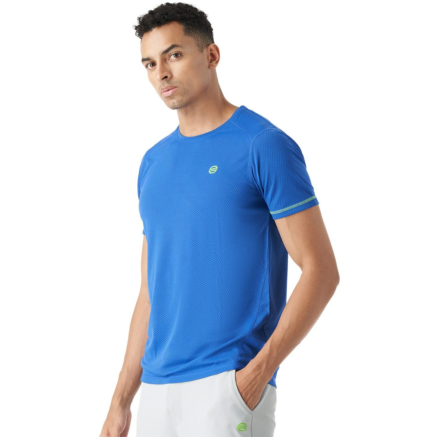 PUMPD Mens Regular Fit T-Shirt (PUMSS23MTS-034_Go Indigo S)