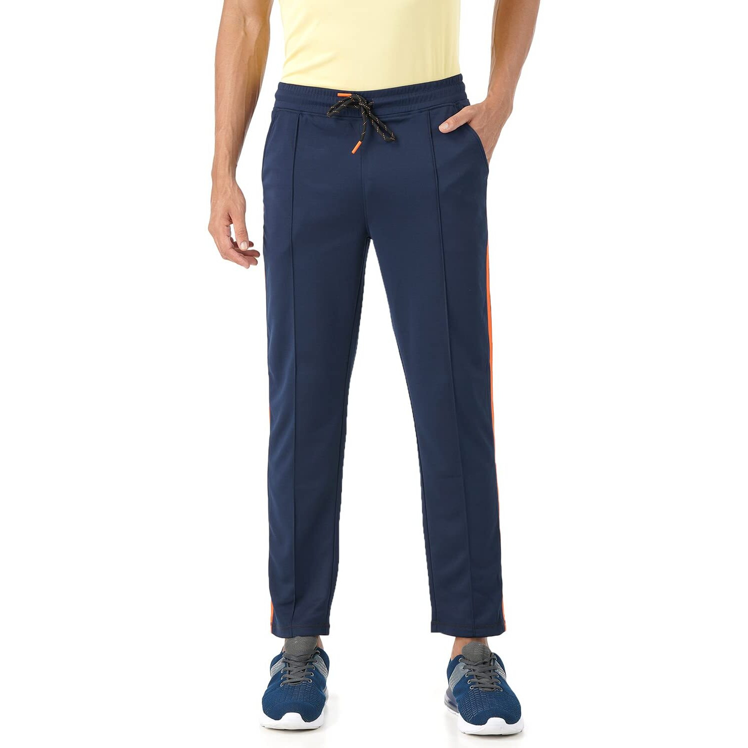 PUMPD Mens Regular Track Pants (PUMSS23MTR-021_Wavy Navy_S)