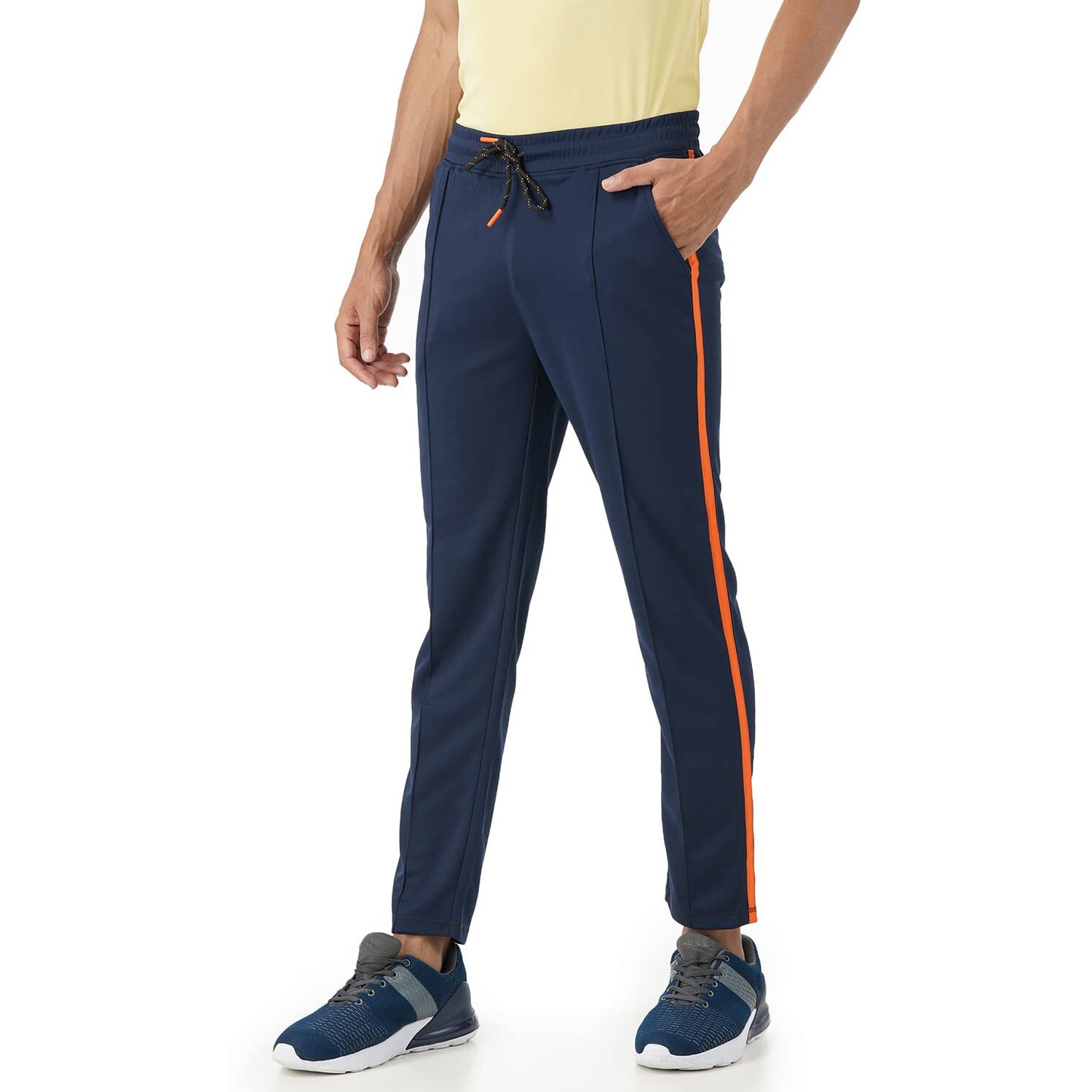 PUMPD Mens Regular Track Pants (PUMSS23MTR-021_Wavy Navy_S)