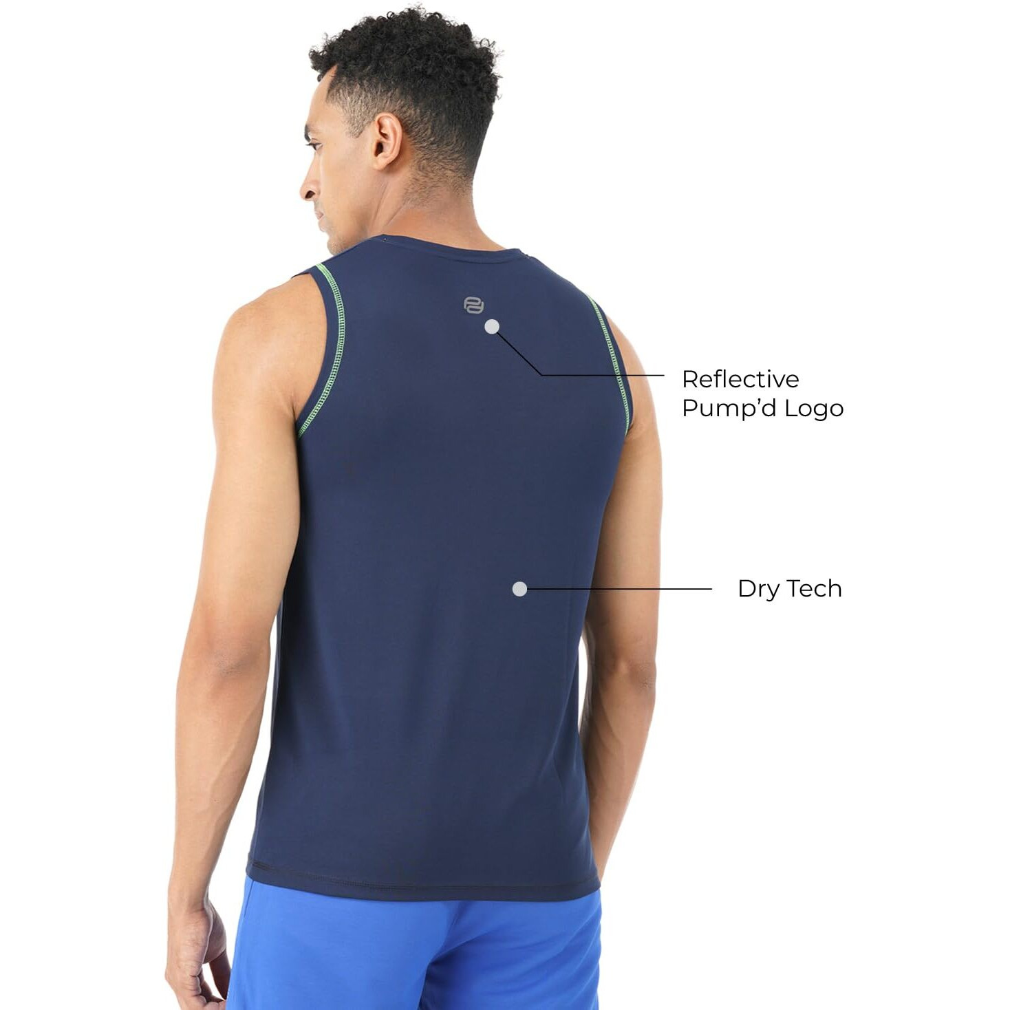 PUMPD Mens Regular Fit T-Shirt (PUMSS23MTK-027_Go Indigo L)