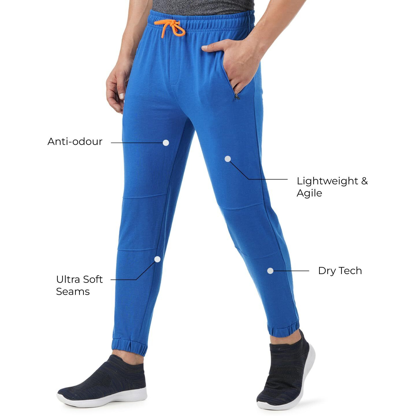 PUMPD Mens Regular Track Pants (PUMSS23MJG-026_Deep Blue Sea_XL)