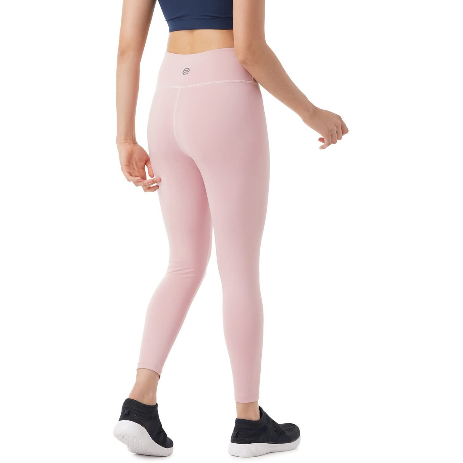 PUMPD Womens Regular Leggings (PUMSS23WLG-014_Pink Strokes_S)