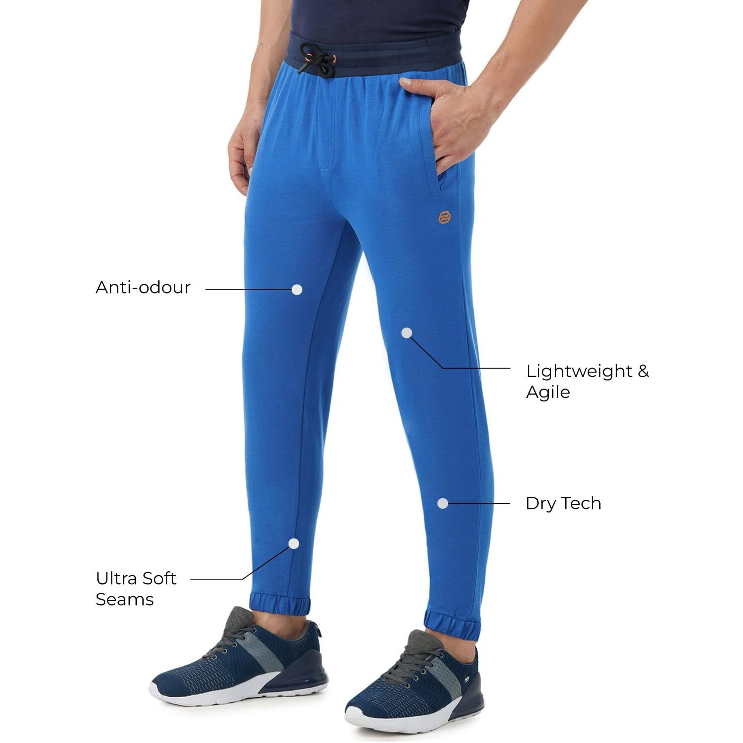 PUMPD Mens Regular Track Pants (PUMSS23MJG-023_Deep Blue Sea_XL)