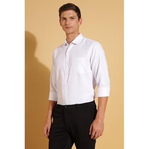 Formal Shirts for Men || Shirt for Men || Men Shirt (in, Alpha, 2XL, Moonlit White-Birds Eye)