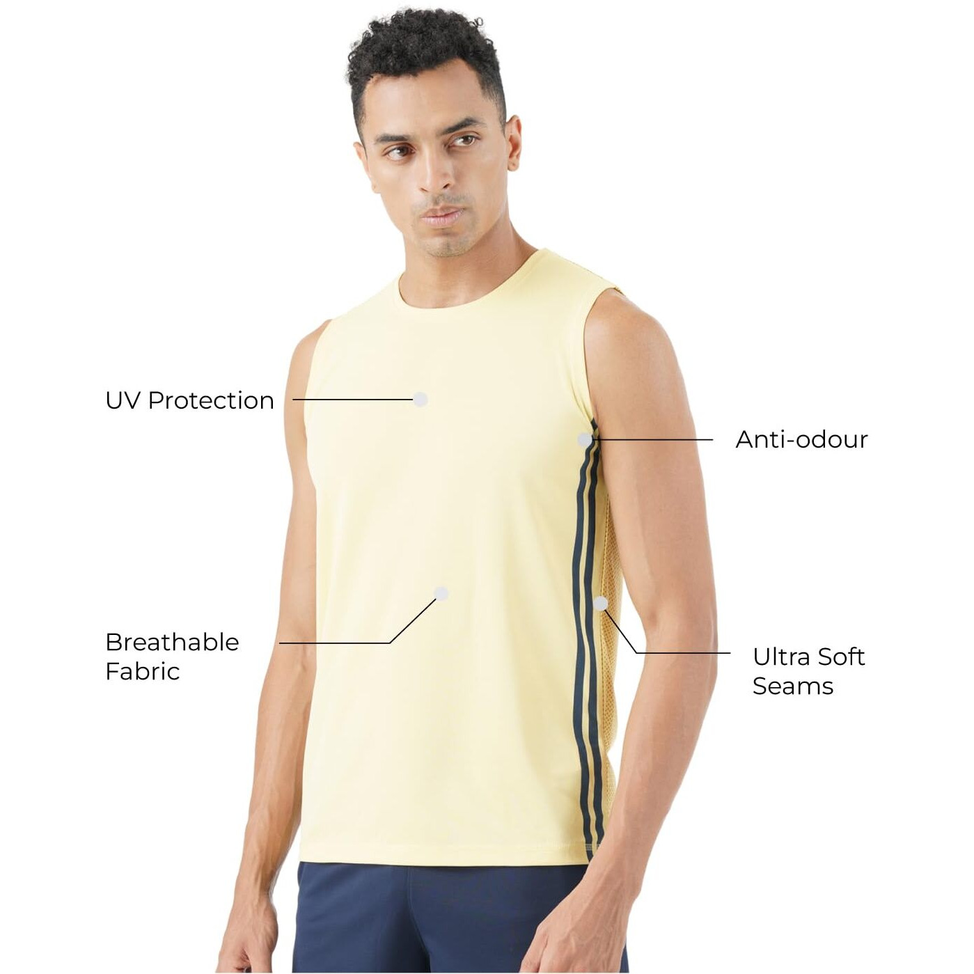 PUMPD Mens Regular Fit T-Shirt (PUMSS23MTK-028_Yellow Fellow S)