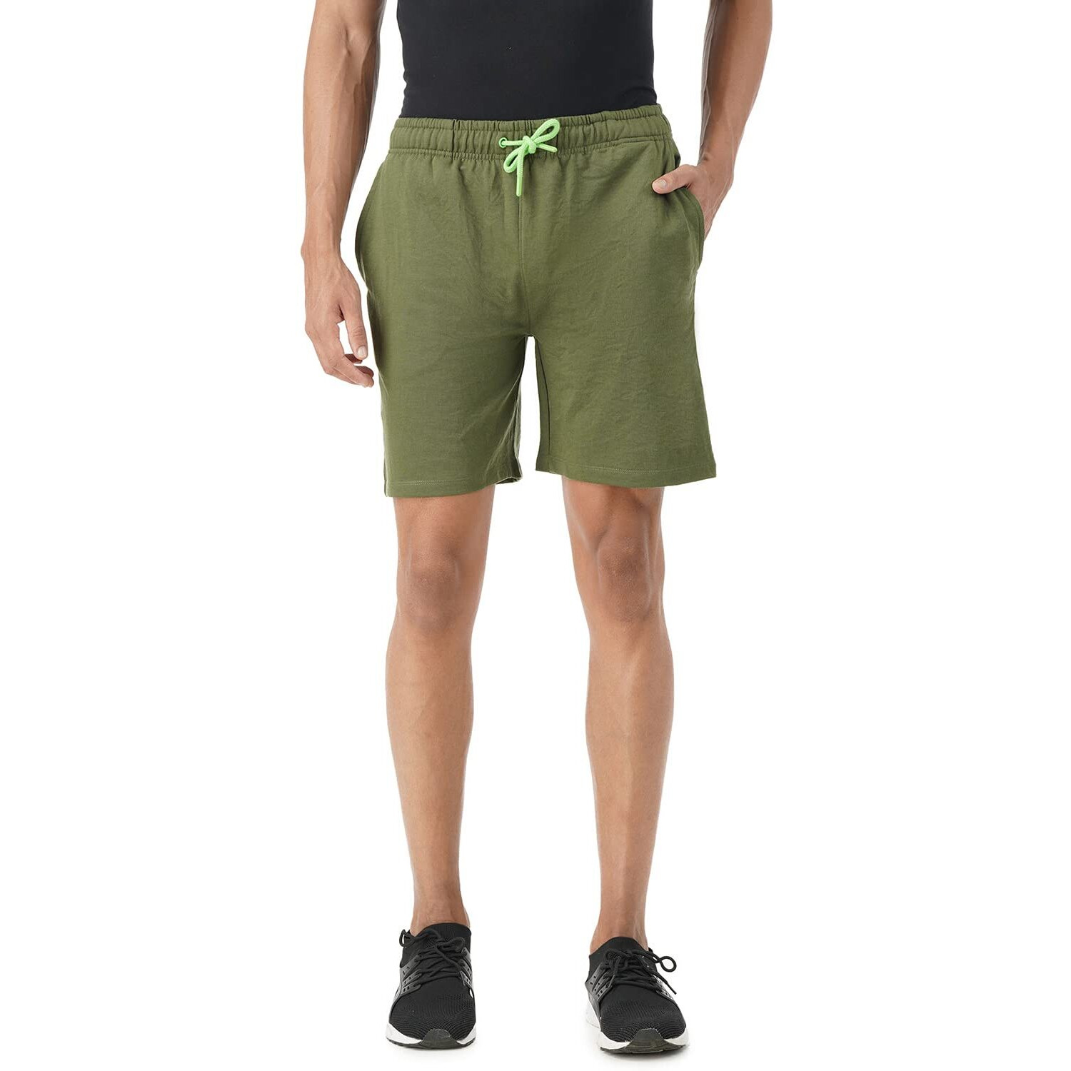 PUMPD Mens Bermuda Shorts (PUMSS23MSH-019_Olive-r Twist_M)