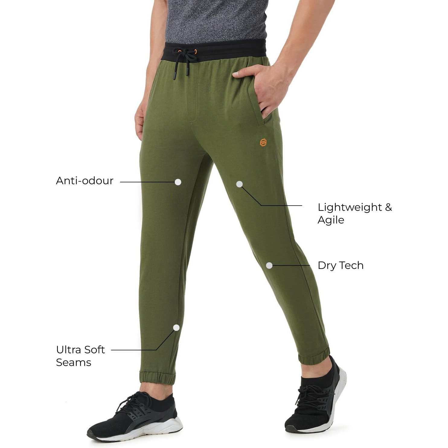 PUMPD Mens Regular Track Pants (PUMSS23MJG-023_Olive-r Twist_S)