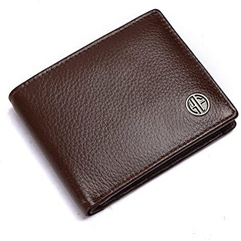 HAMMONDS FLYCATCHER Genuine Leather Wallets for Men, Brown | RFID Protected Leather Wallet for Men | Mens Wallet with 4 Card Slots | Gift for Valentine Day, Father's Day, Birthday