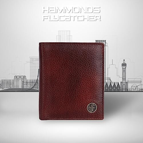 HAMMONDS FLYCATCHER Genuine Leather Wallets for Men - RFID Protected Bi-Fold Money Wallet with Total 10 Slots/Pockets - Gift for Men - Brown