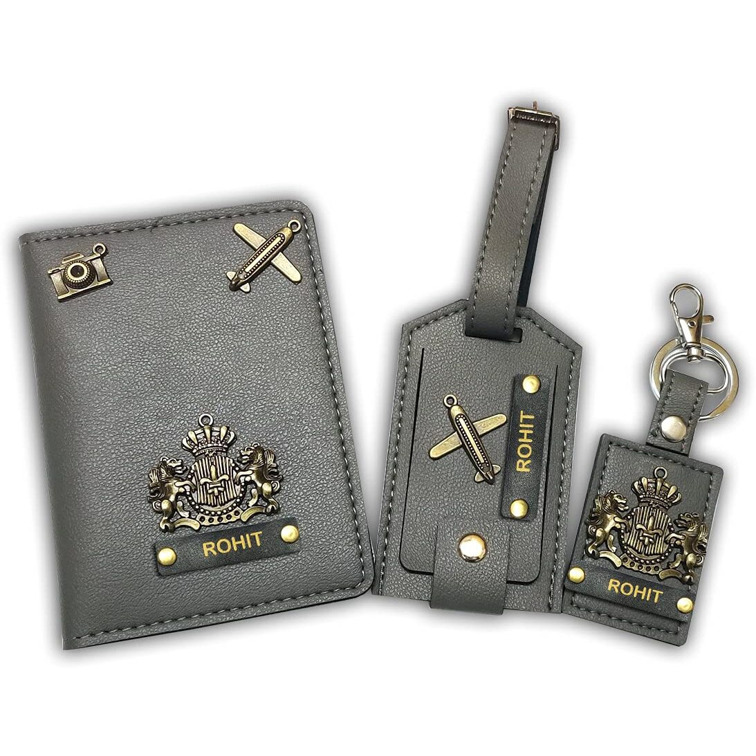 Giftsclub Polyurethane Unisex Wallet(grey)