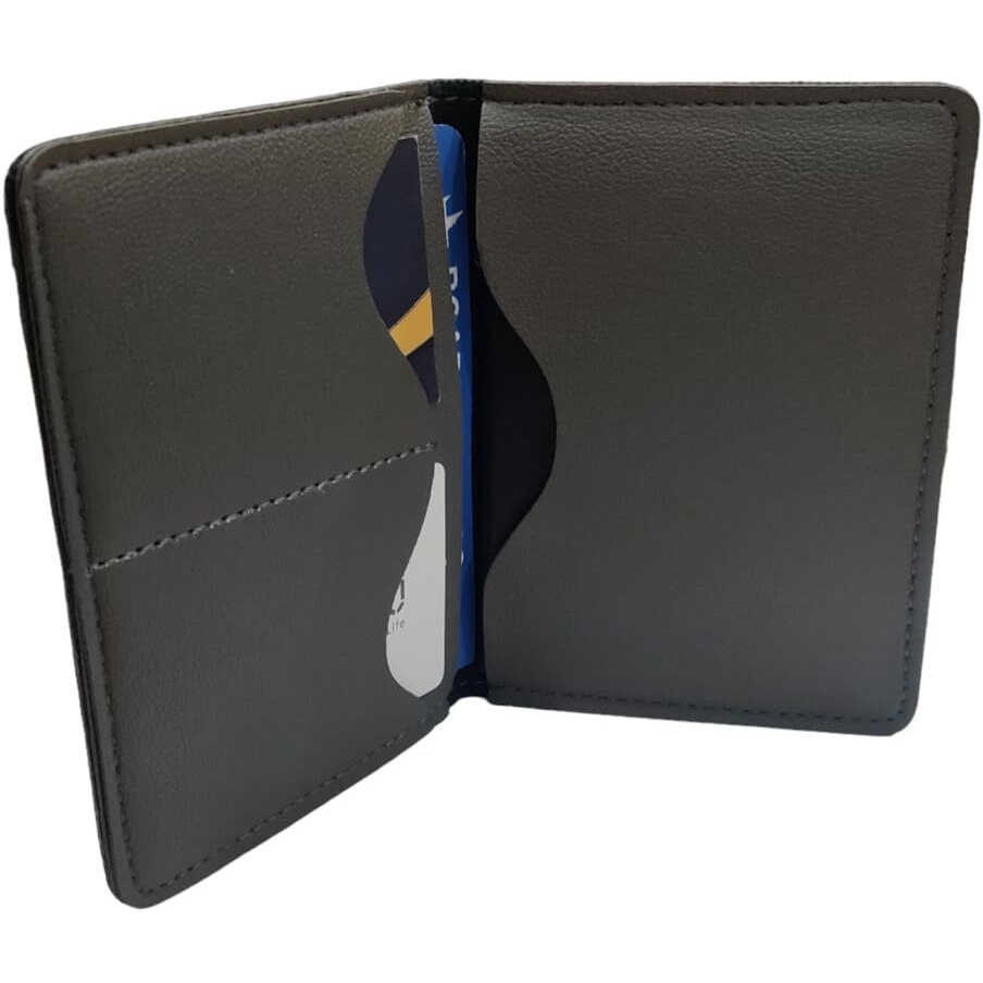 Giftsclub Polyurethane Unisex Wallet(grey)