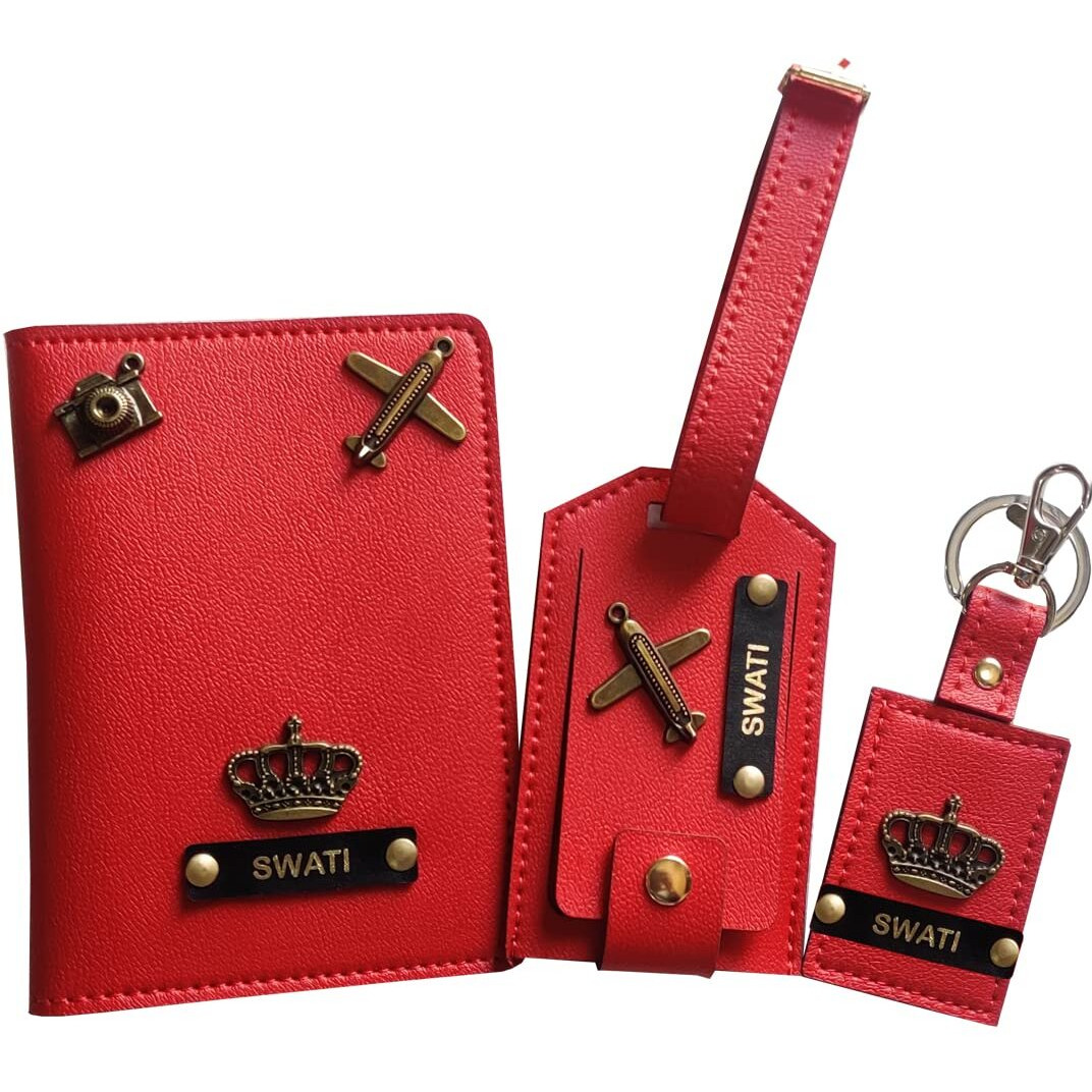 Giftsclub Polyurethane Unisex wallet(RED)