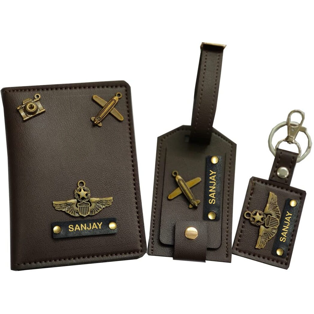 Giftsclub Polyurethane Unisex wallet(BROWN)