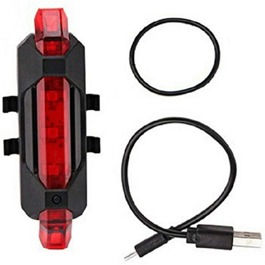 FASTPED  Bicycle LED Light USB Rechargeable Light Cycling Lamp Tail Light (red)