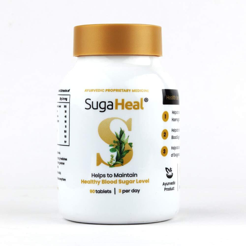 SugaHeal (90 tablets) - Diabetes Care Tablets | Ayurvedic product | Clinically proven | helps maintain healthy blood sugar level and HbA1c